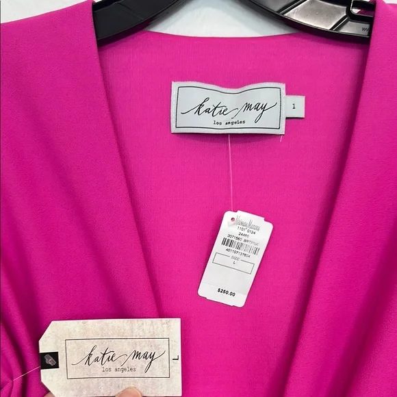 GORGEOUS! Katie May “Next Round Plunge” in Electric Pink! NWT- Size Large - Picture 9 of 12